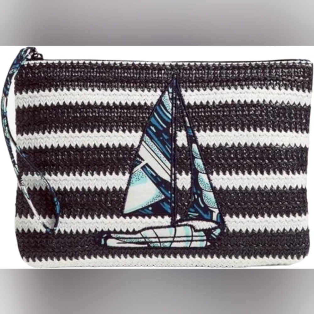 NWT Vera Bradley Shore Enough Straw Wristlet